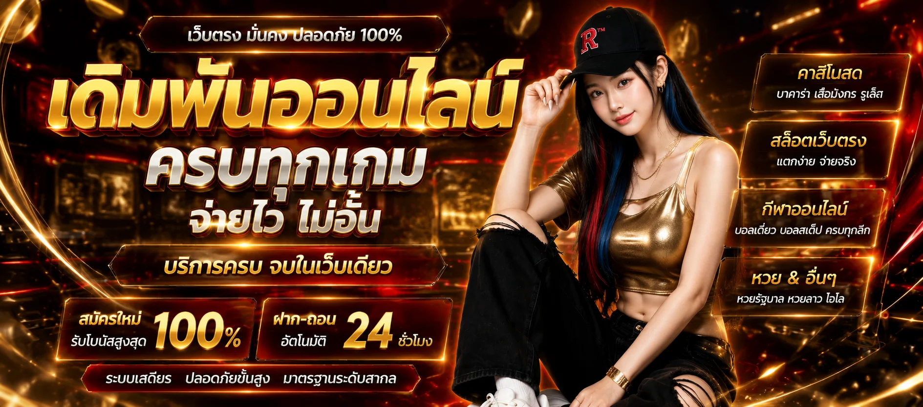 แบนเนอร์รวมบริการ UFA LION 168 สล็อต คาสิโน แทงบอล หวยครบในเว็บเดียว